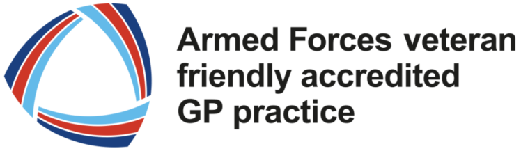 armed forces veteran friendly accredited gp practice with link to further information